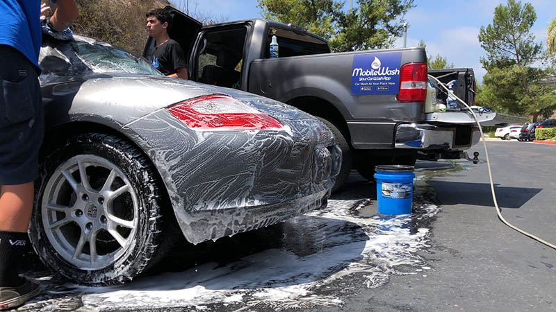 convenient mobile car wash app